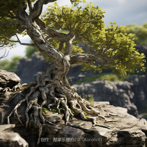 樹(shù)木石景 ai場(chǎng)景 電商背景素材 電商素材 產(chǎn)品背景 ai背景圖