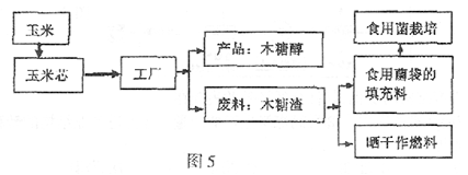 讀我國東北地區玉米芯綜合利用產業鏈示意圖(圖),回答下面問題1.在世界其他地區,生產木糖醇的原料主要是林木,在我國則主要是使用玉米芯。與其他相比,我國用玉米芯作原料制取木糖_作業幫